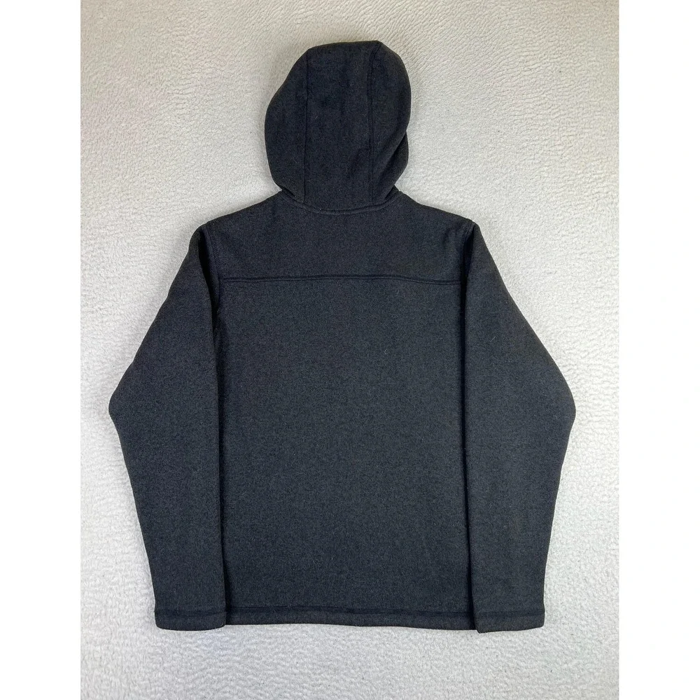 The North Face Jacket Mens Small Gray Gordon Lyons Hooded Fleece Full Zip